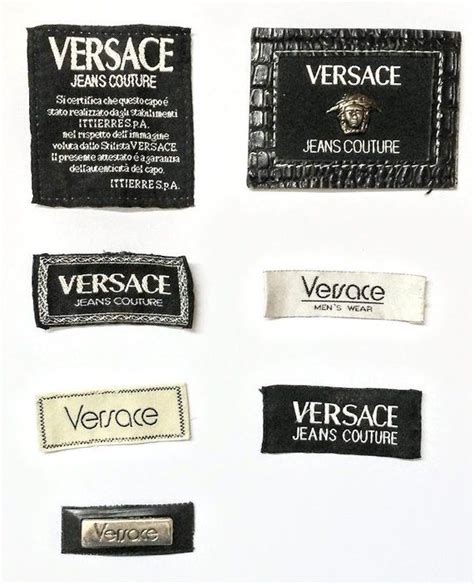 versace shirt tags